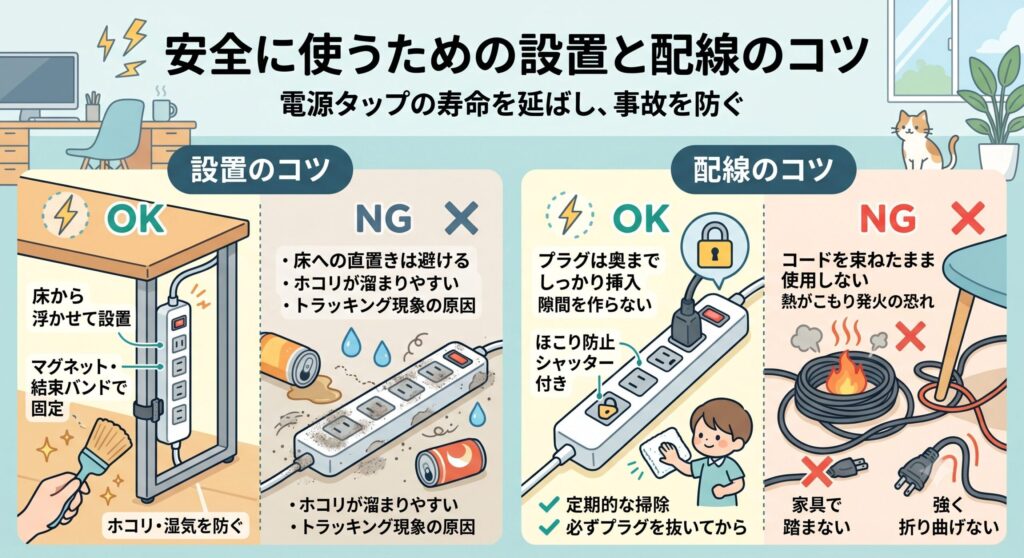 安全に使うための設置と配線のコツ