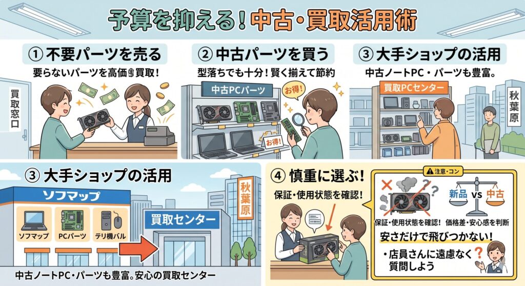 中古パーツや買取に強いお店