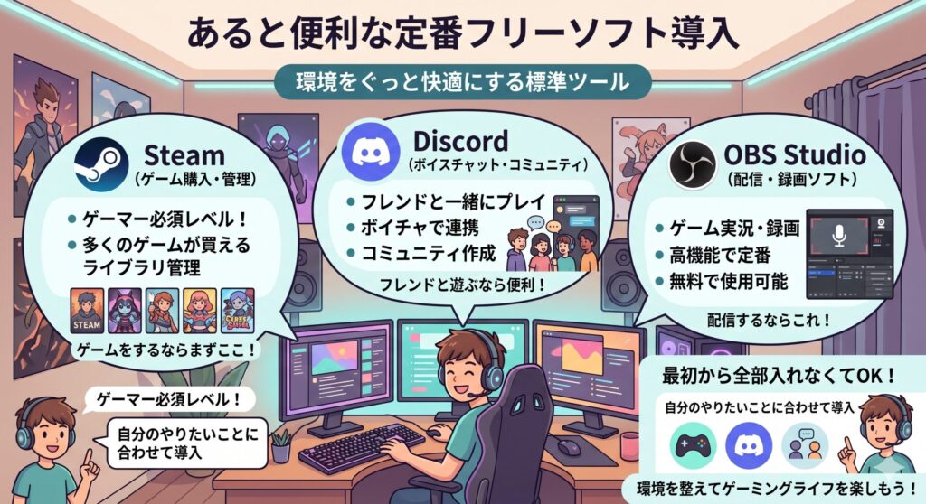 あると便利な定番フリーソフト導入