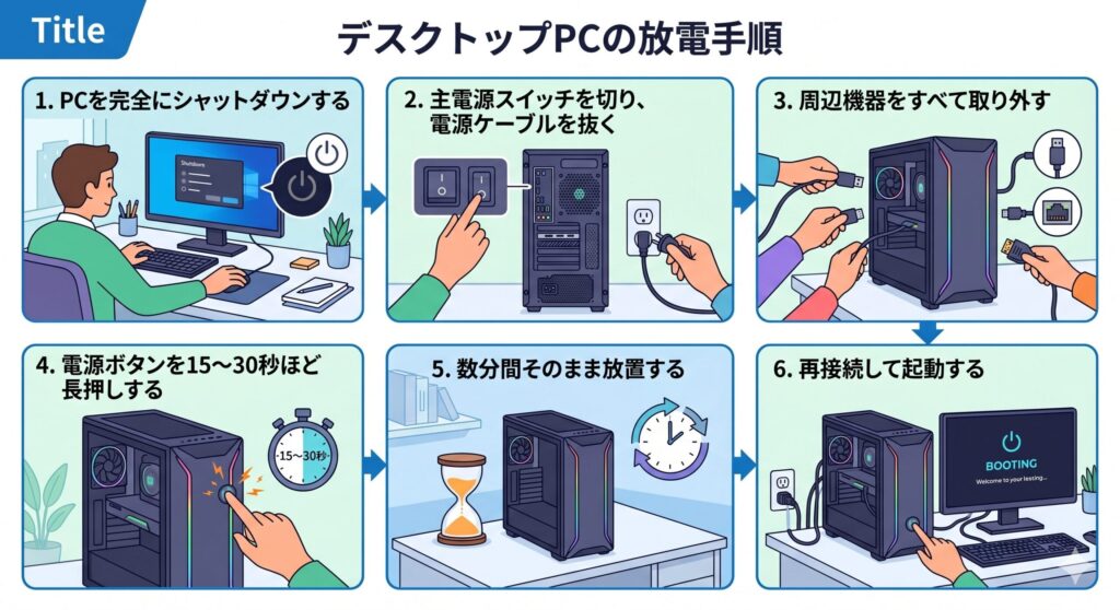 デスクトップでの基本的な手順