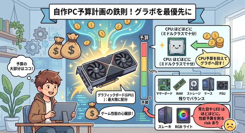 予算配分はグラボを最優先に