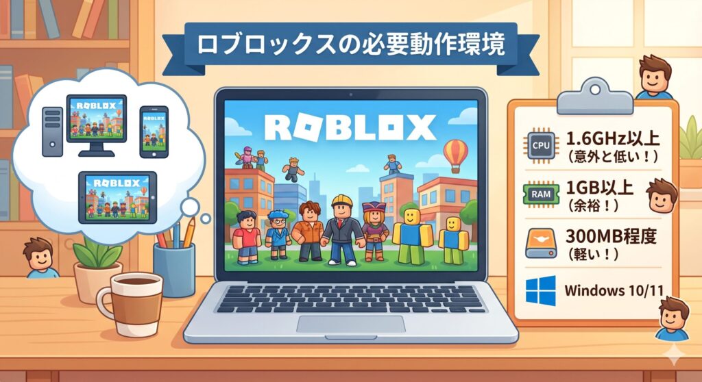 ロブロックスの必要動作環境