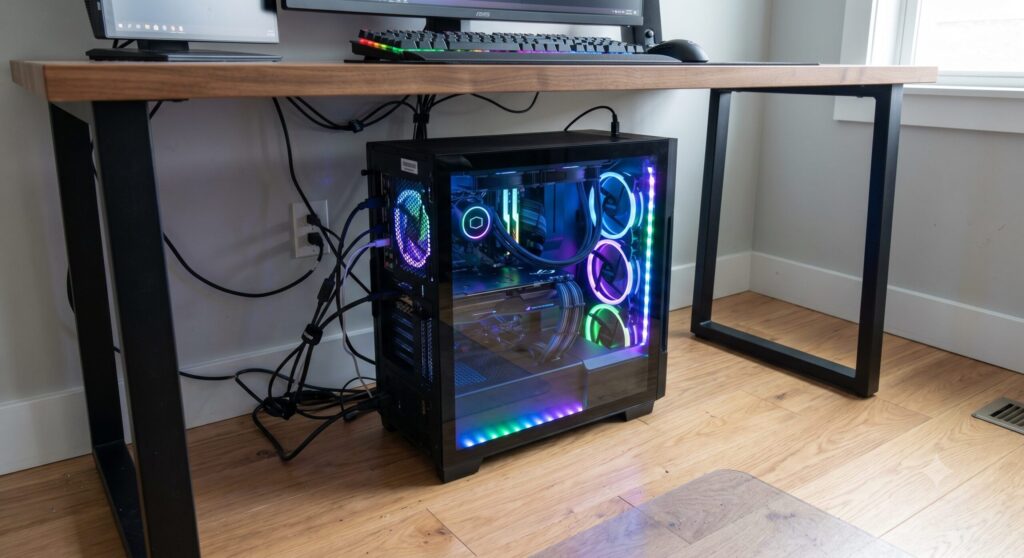 ゲーミングPC転倒防止