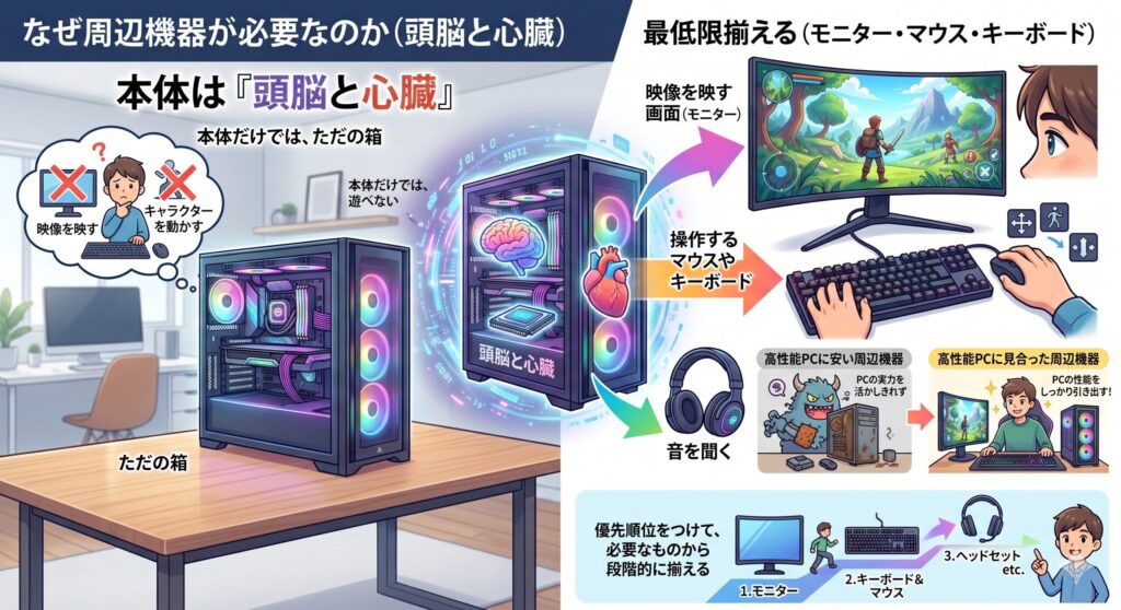 本体だけでは遊べない理由