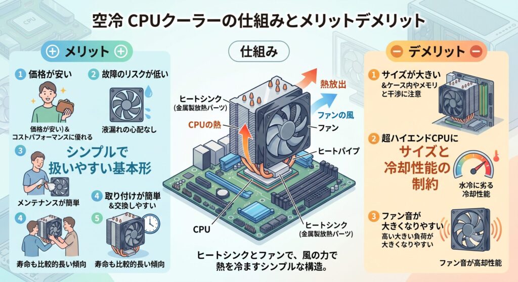 空冷の仕組みとメリットデメリット