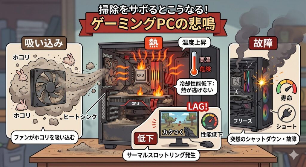 掃除を怠るとどうなるのか