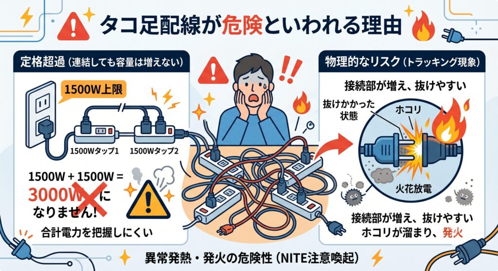 タコ足配線が危険といわれる理由