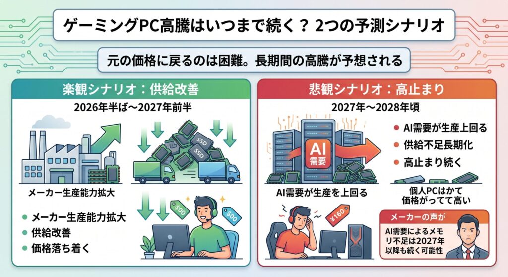 ゲーミングPCの高騰はいつまで続く