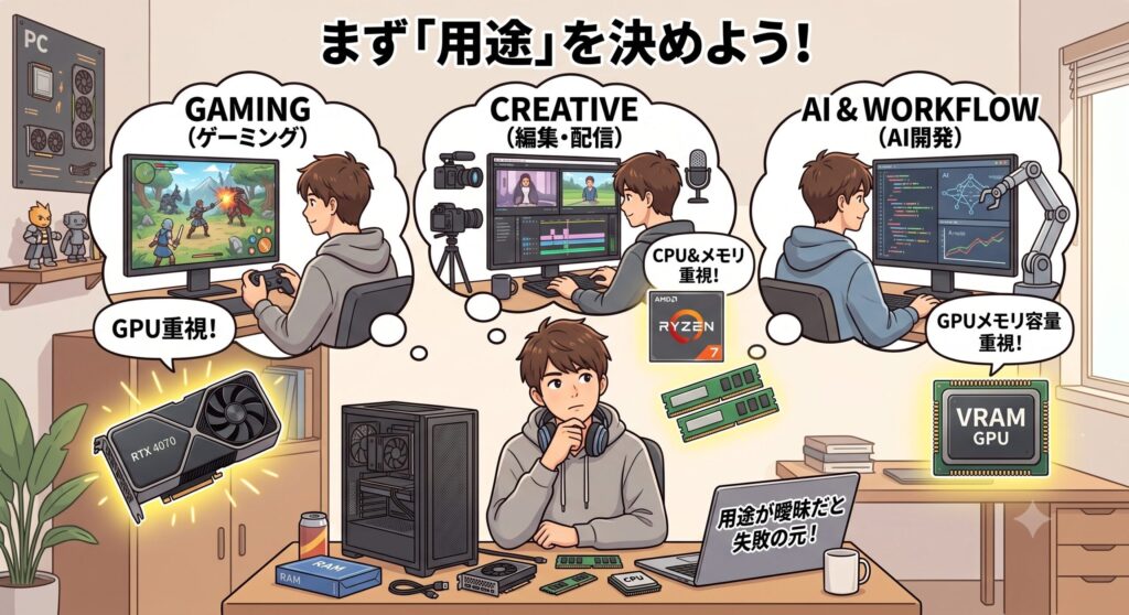用途を先に決めるのが近道