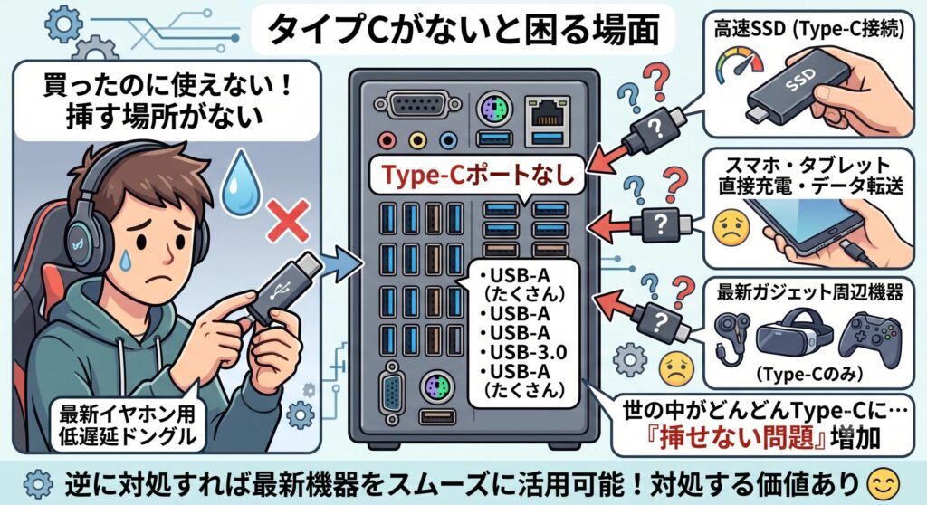 タイプCがないと困る場面