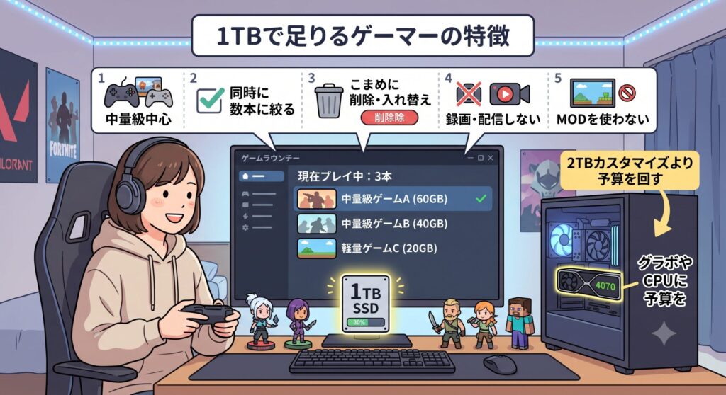 1TBで足りる人の特徴