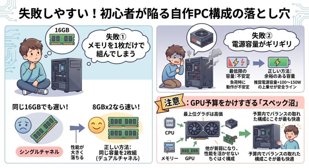 失敗しやすい構成の落とし穴
