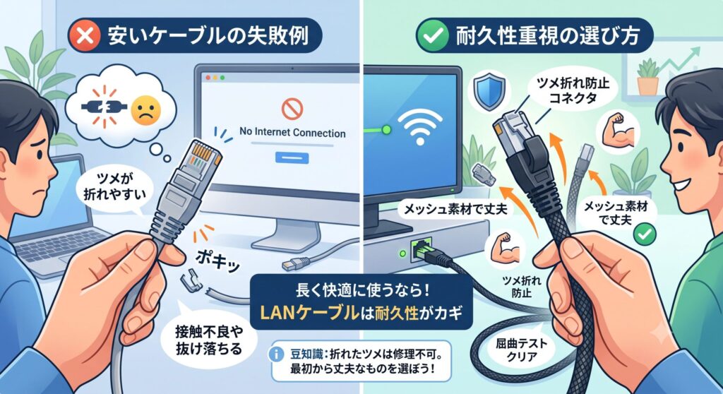 耐久性で長く使えるものを選ぶ