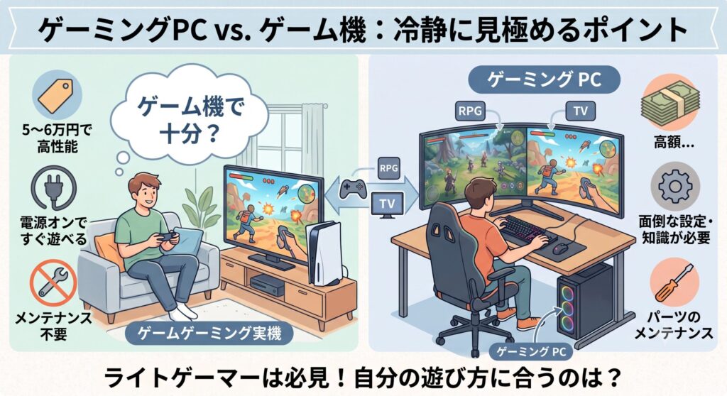ゲーム機で十分な場合もある