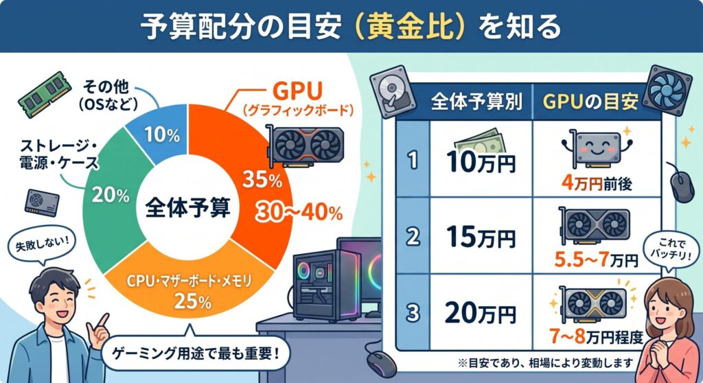 予算配分の黄金比を知る