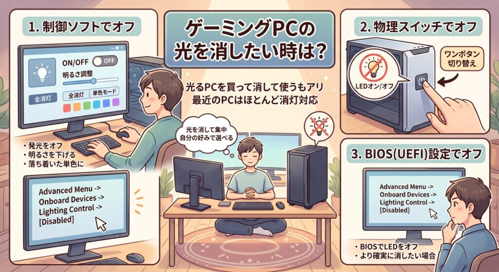 光を消したい時はどうする