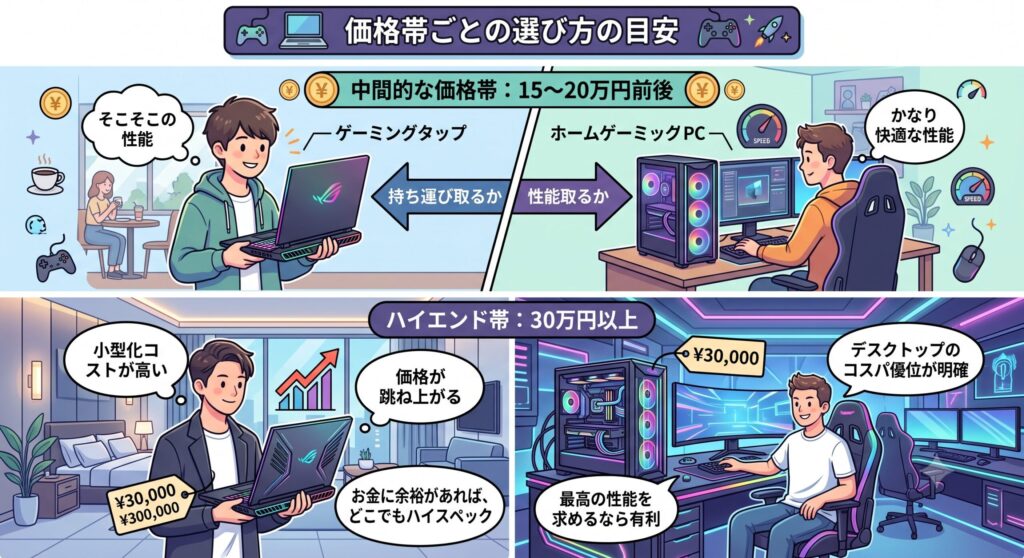 価格帯ごとの選び方の目安