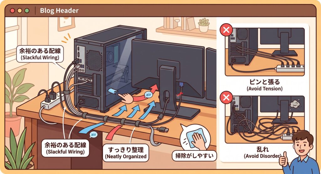 配線を意識した配置