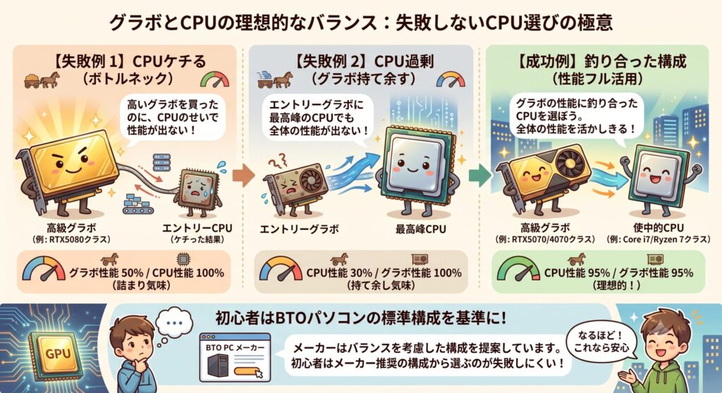 グラボとのバランスを取る