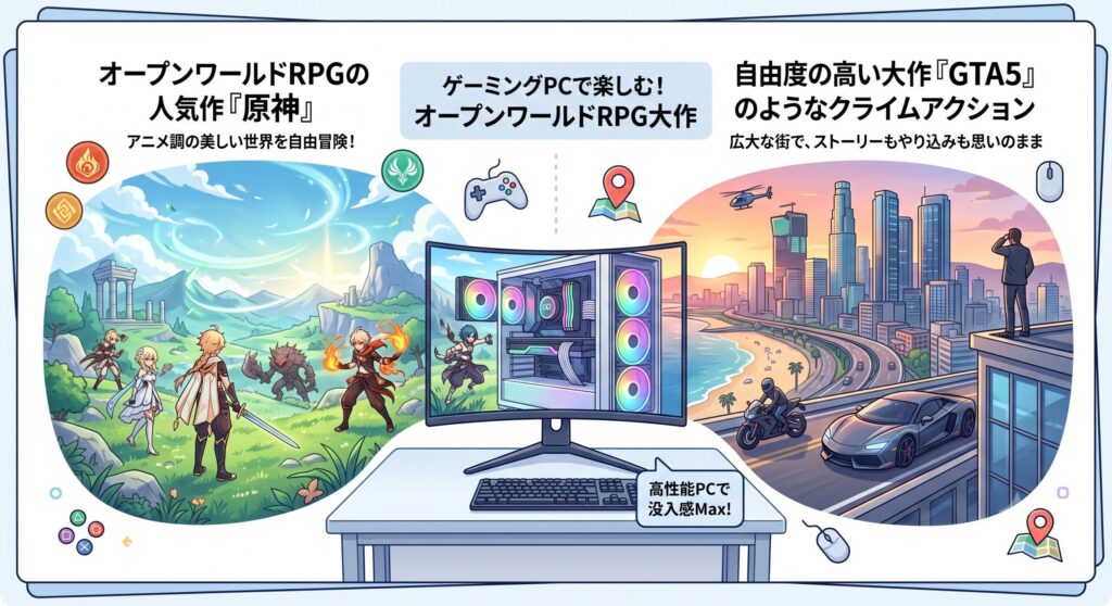 オープンワールドRPGの人気作