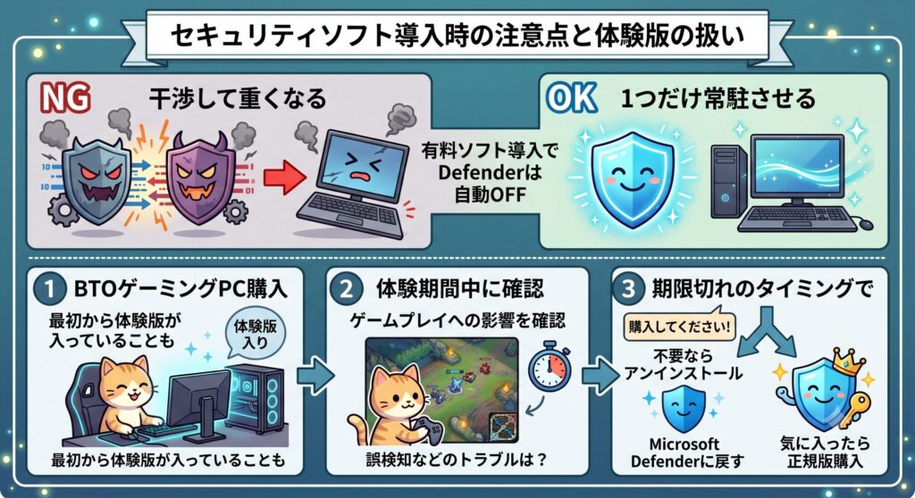 導入時の注意点と体験版の扱い