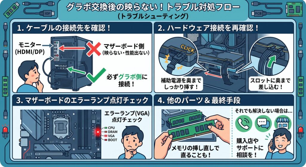 映らない時のトラブル対処