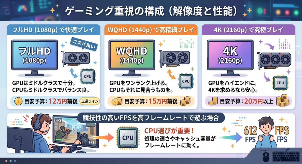 ゲーミング重視の構成