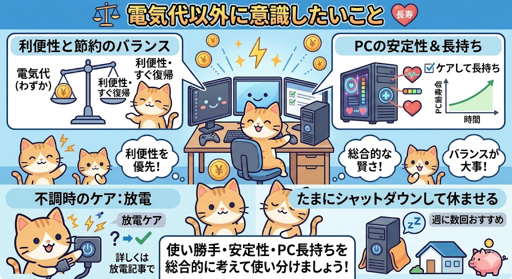 電気代以外に意識したいこと