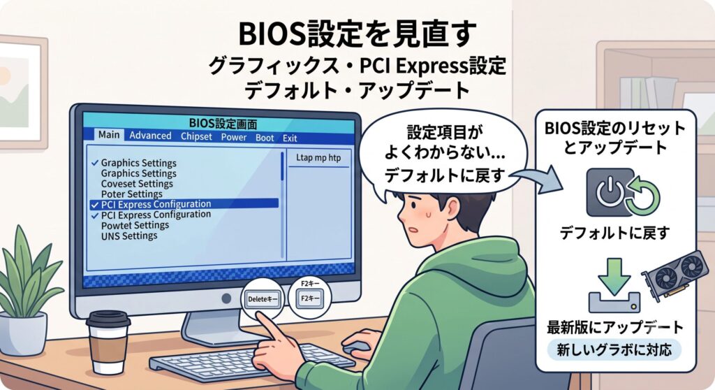 BIOS設定を見直す
