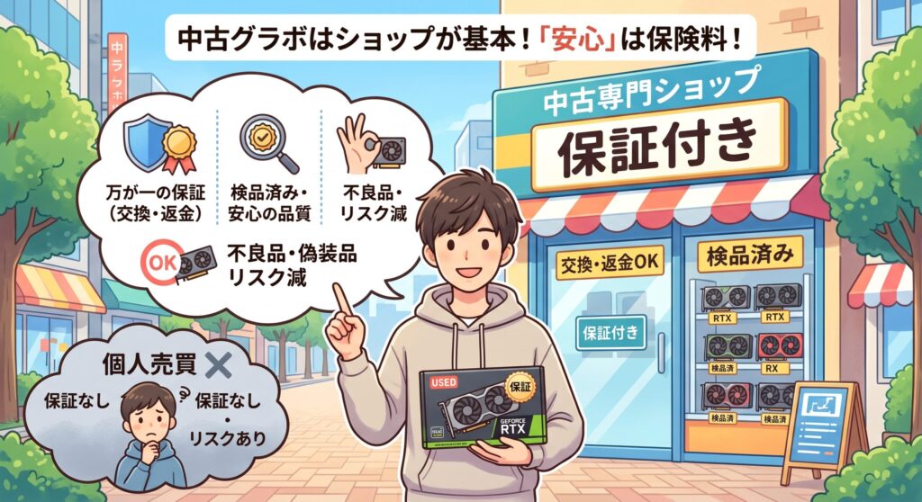購入先はショップが基本