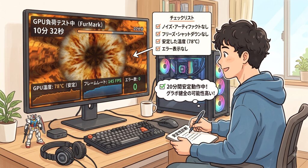 負荷テストで安定性を見る