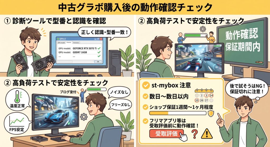 購入後に必ずやる動作確認
