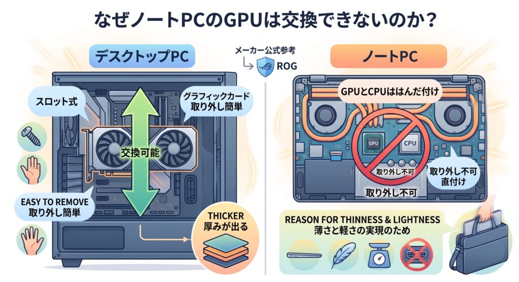 交換できない構造的な理由