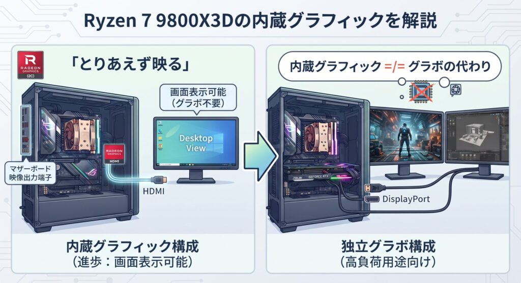 内蔵グラフィックは搭載されている