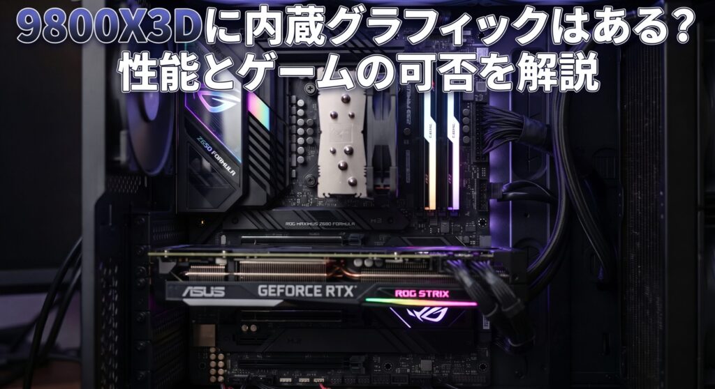 9800X3Dに内蔵グラフィックはある?性能とゲームの可否を解説