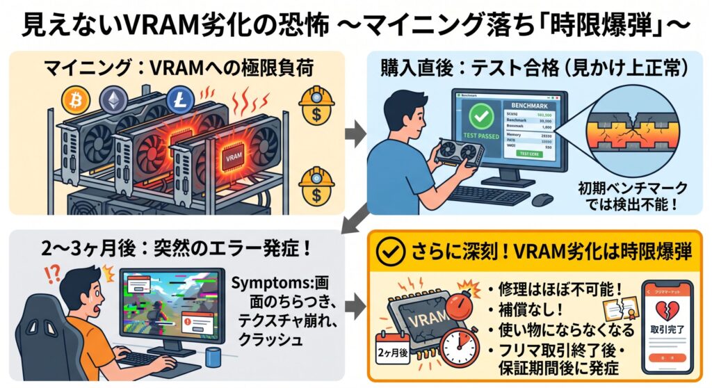 見えないVRAMの劣化が怖い